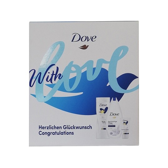 Kazeta Dove With Love spg+mléko+krém ruc - Kosmetika Pro ženy Dárkové kazety